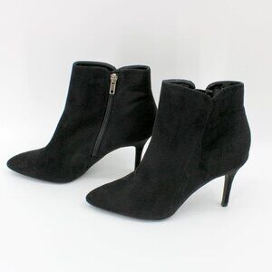 Zigi Soho Savida Ankle Boots Black Suede Slim Heeled Booties Size 8